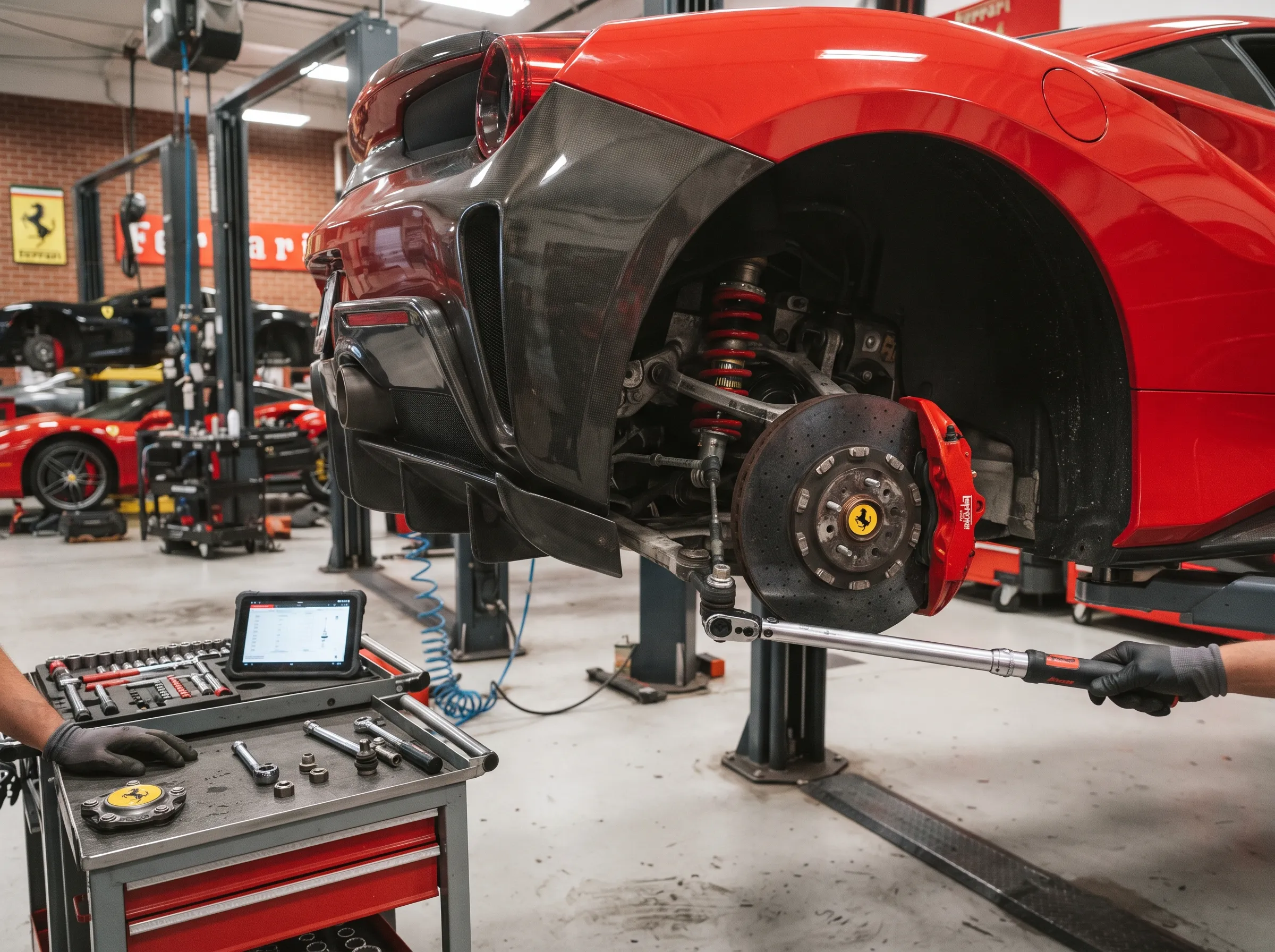 Ferrari Suspension Repair Dubai