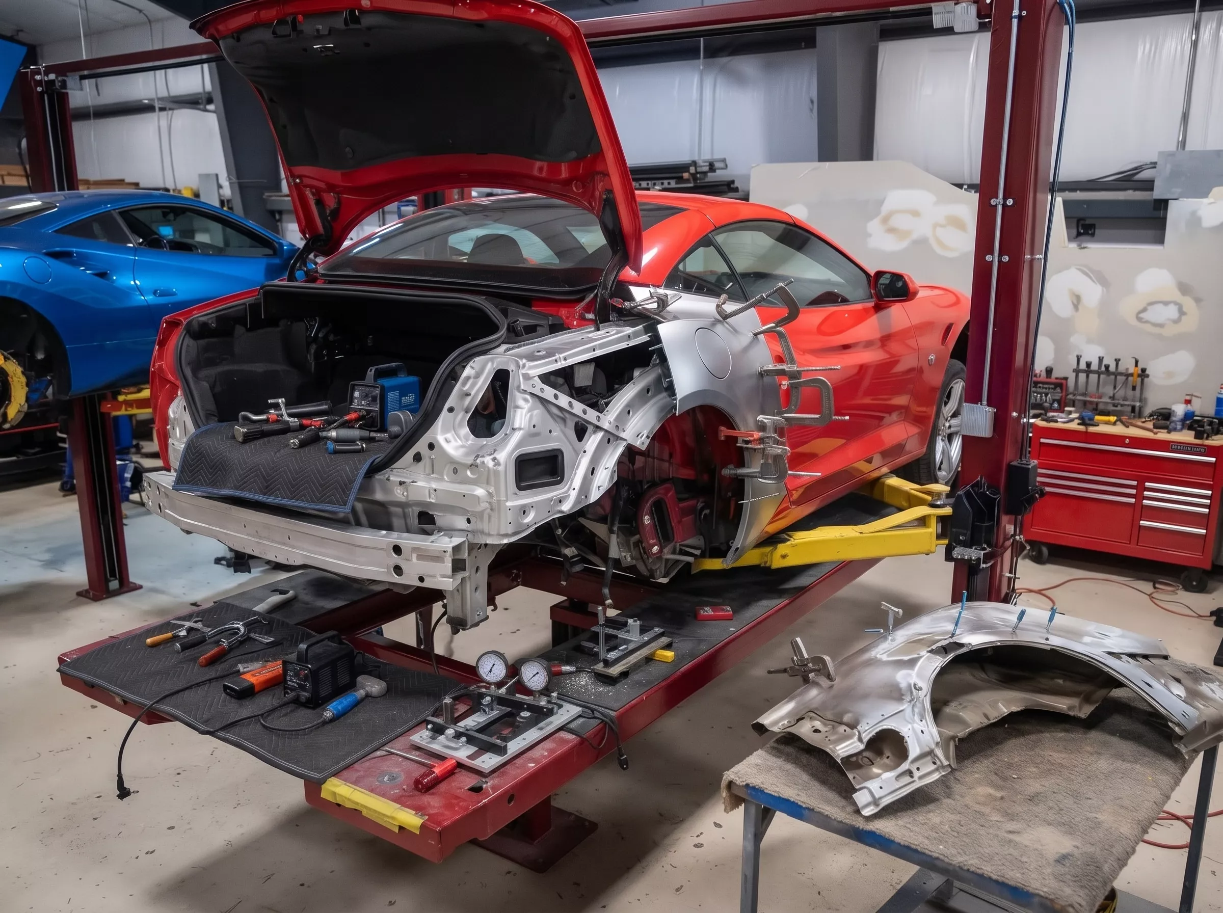 Ferrari body shop dubai