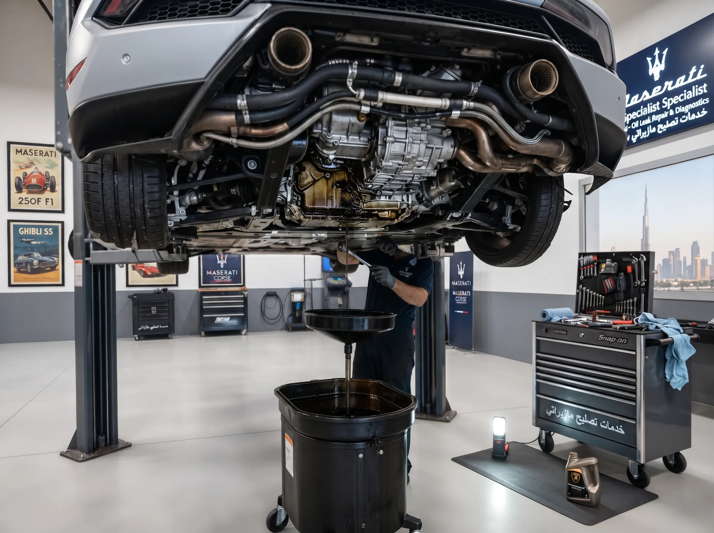 Maserati Oil Leak Repair Dubai